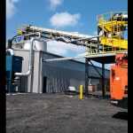 Belt conveyor, diverter chutes, silo loading, mechanical conveying